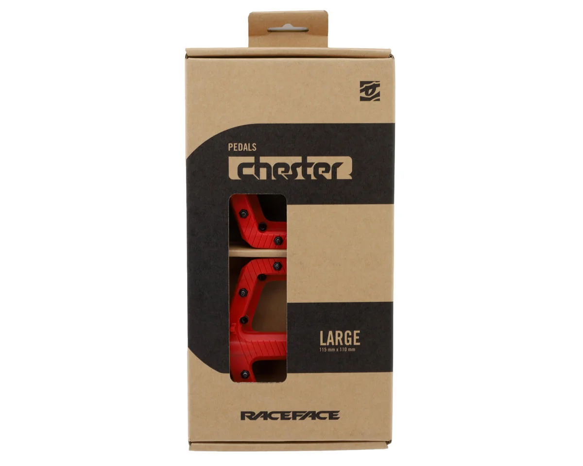 Race Face Chester Composite Platform Pedals (Red) (L) - view 3